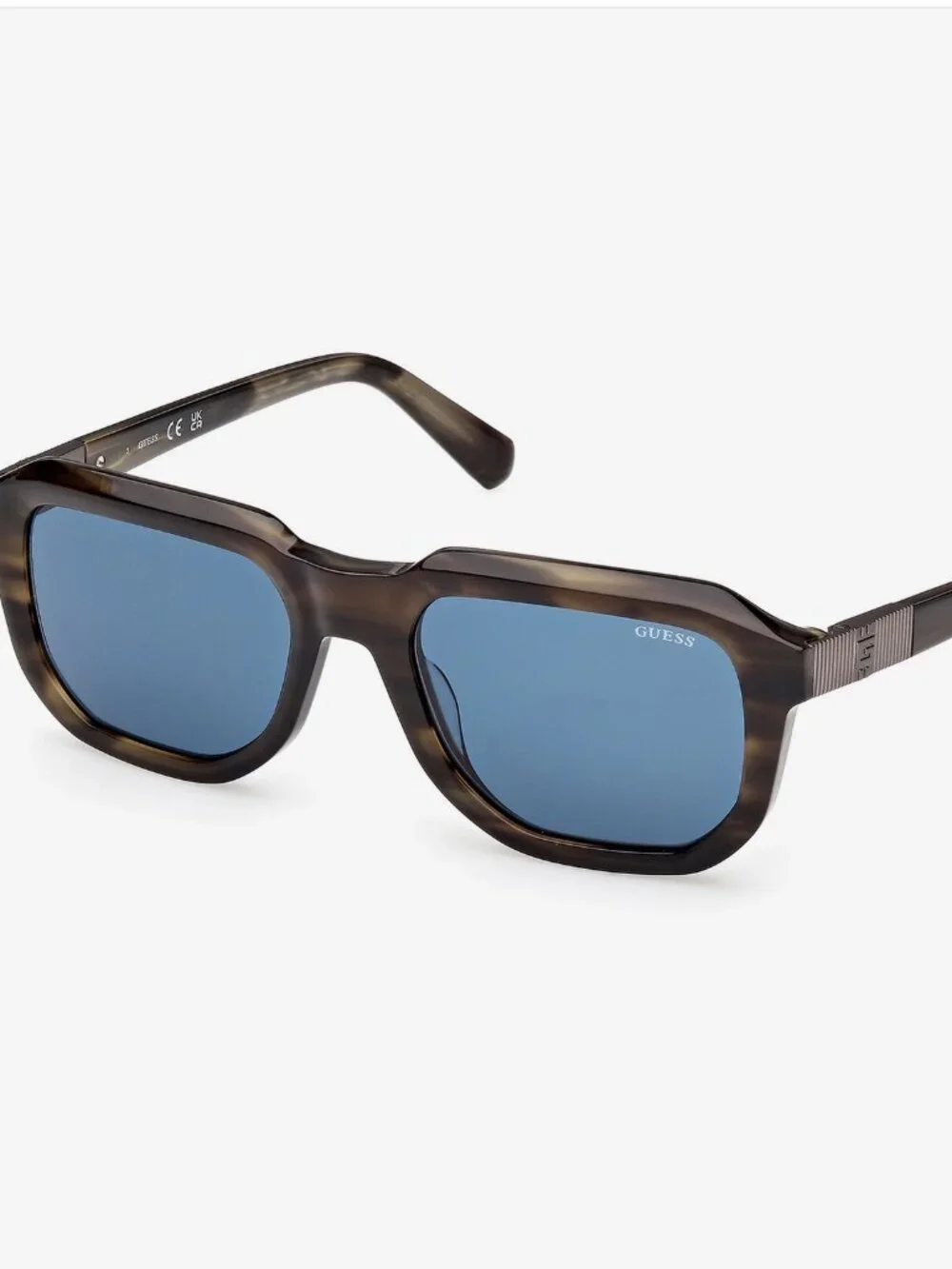 Guess GU00278 98V Men's Sunglasses 53 19 140 Dark Green/Horn - NWT